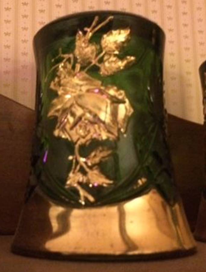 La France Emerald Green Gold Flat Tumbler by Co-Operative Flint-1