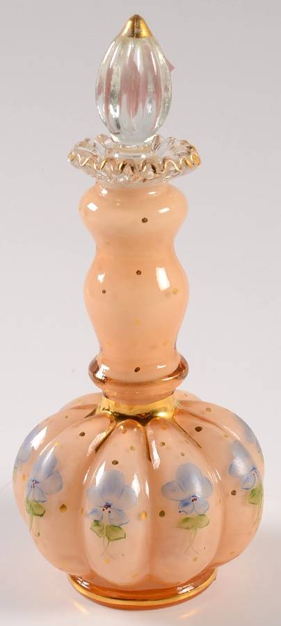 Charleton Pansy Small Bottle & Stopper by Charleton Decorating-1