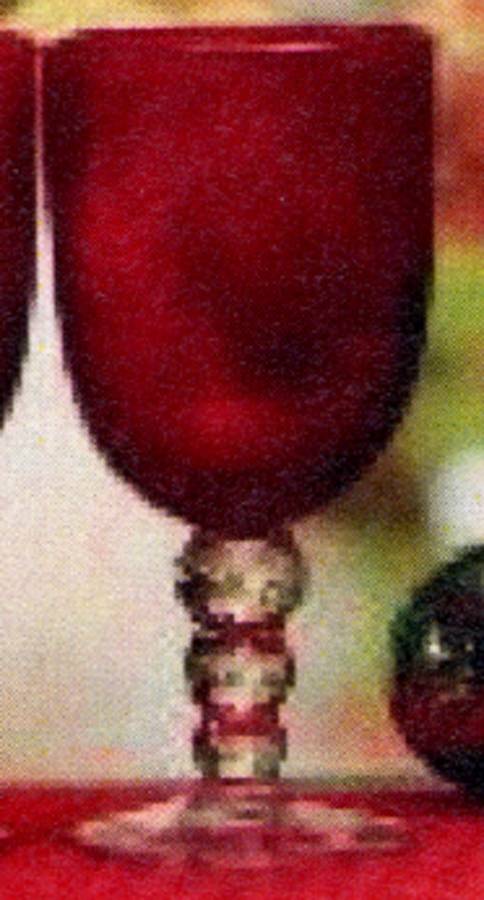Cambria Red Water Goblet by Circleware Crystal-1