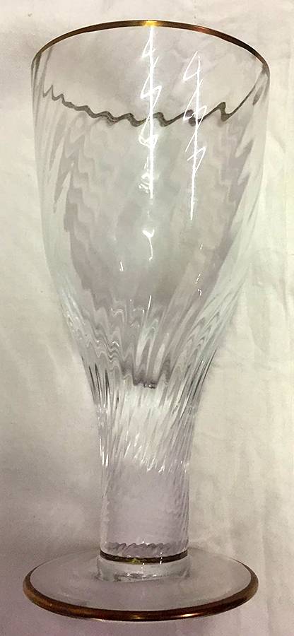 C84 Water Goblet by Carlo Moretti Crysta-1