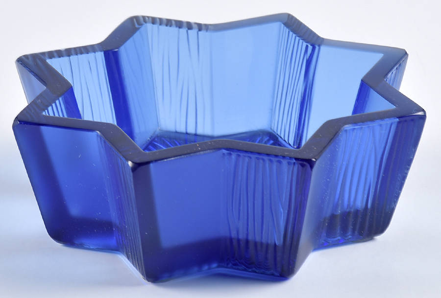 Antares Dark Blue Star Bowl by Lalique-1