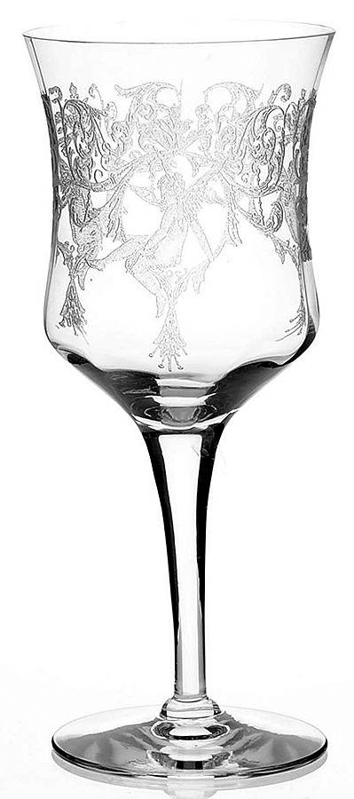 Morgan Clear (Stem 818) Water Goblet by Central Glass Works-1