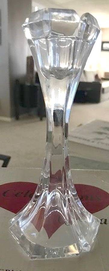 Diamond (Giftware) Single Light Candlestick by Ceska-1