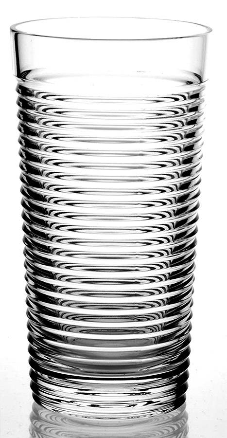 Ribbed Highball Glass by The Cellar (Crystal)-1