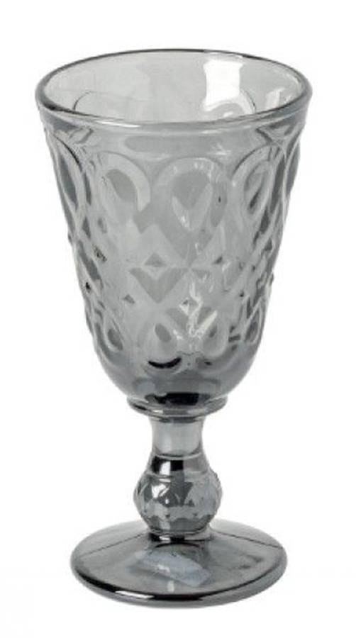 Vitral Gray Water Goblet by Costa Nova Crystal-1