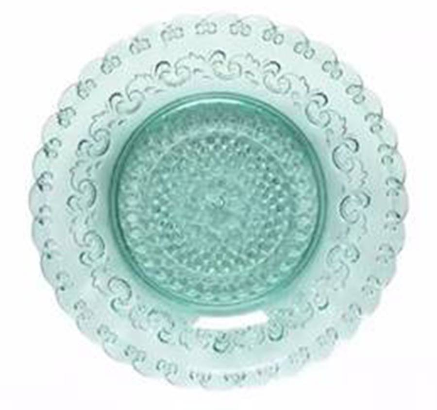 Heritage Aloe Salad Plate by Costa Nova Crystal-1