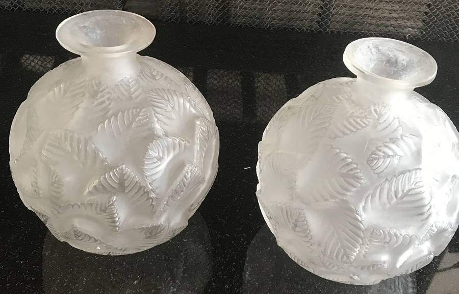 Ormeaux 6" Flower Vase by Lalique-1
