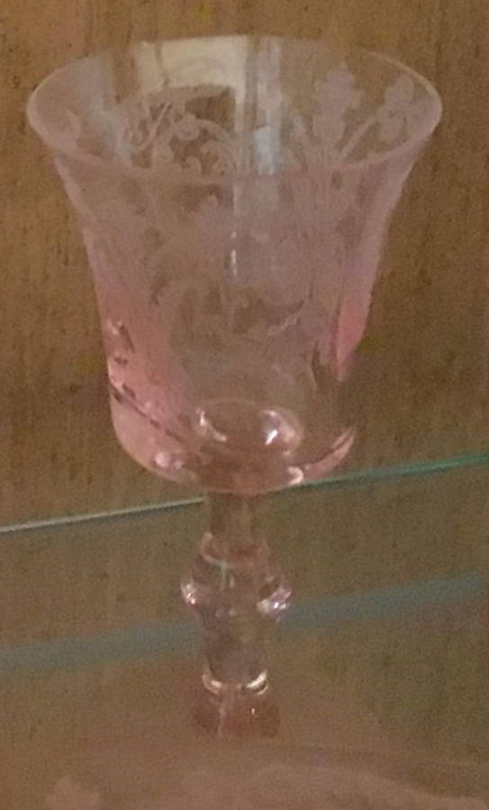 Balda Pink Cordial Glass by Central Glass Works-1