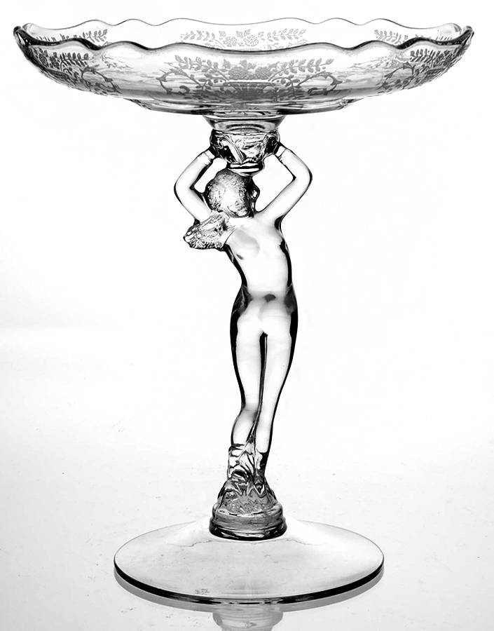 Portia Clear (Stem 3121) Round Compote (Height X Width) by Cambridge-1