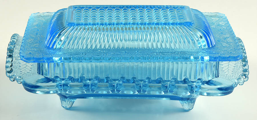 Cross Fern Aqua Lid for Rectangular Butte by Co-Operative Flint-1