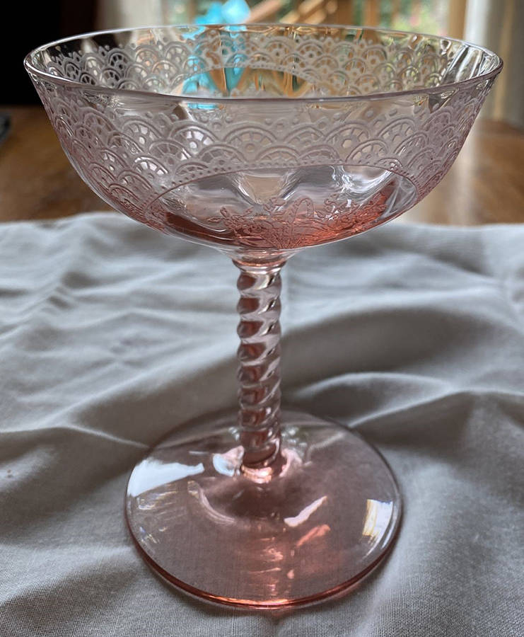 1426-9 Champagne/Tall Sherbet by Central Glass Works-1