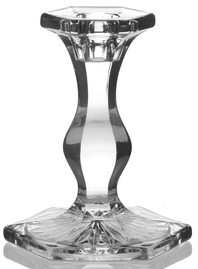 344 Clear 4" Single Light Candlestick by Consolidated-1