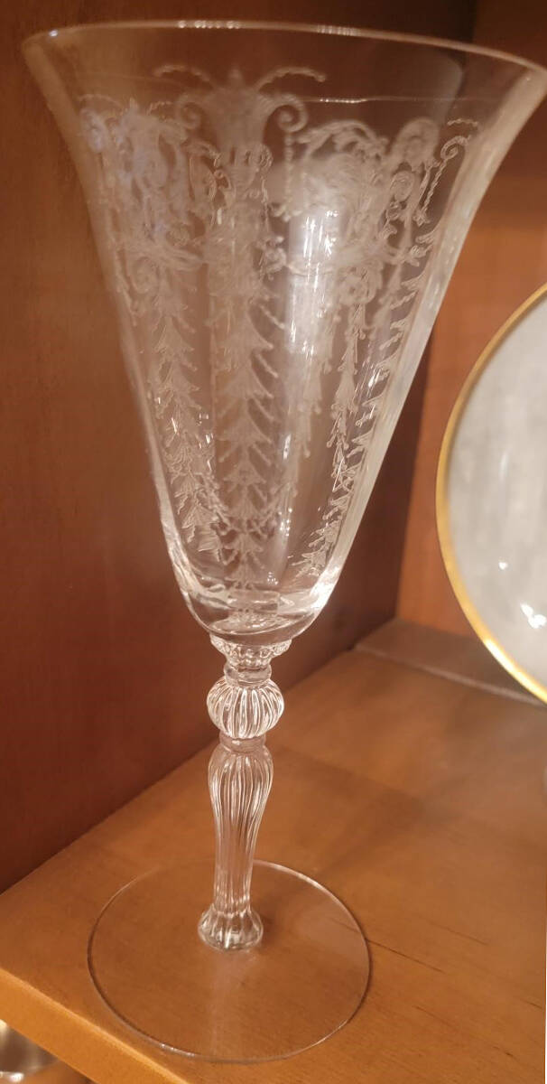 Cleo Clear (Stem 3035) Water Goblet by Cambridge-1