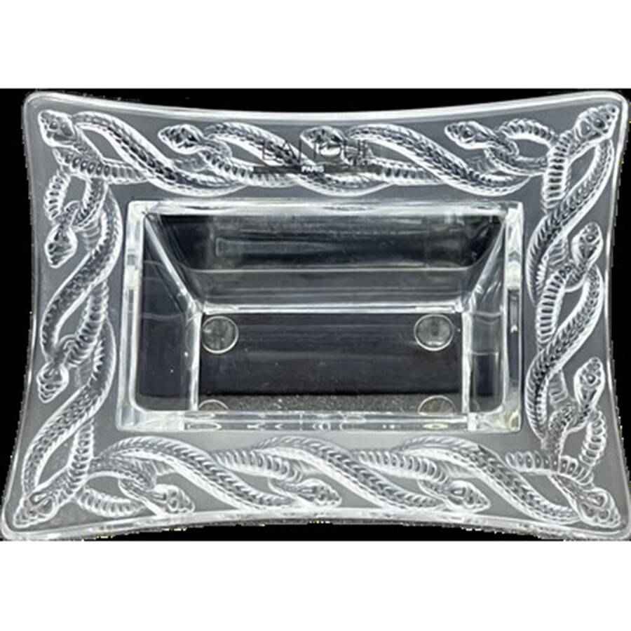 Smoking Accessories 4" Rectangular Ashtray by Lalique-1