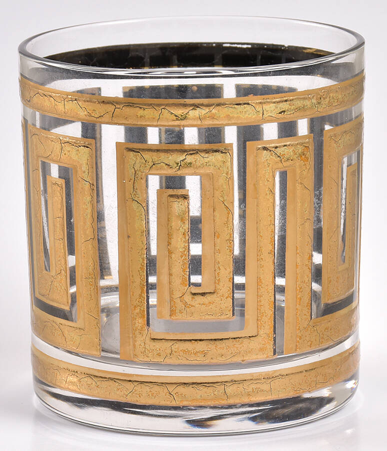 Greek Key (Gold & Black) Old Fashioned by Culver-1
