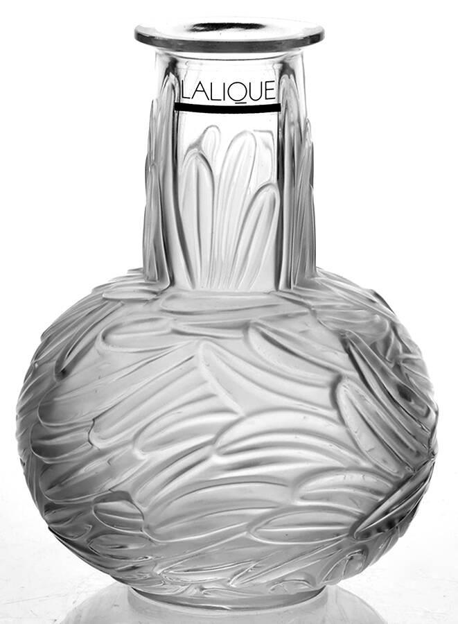 Plumes 5" Bud Vase by Lalique-1