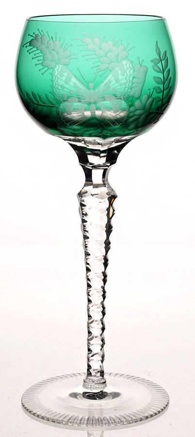 C7Z1 Green Water Goblet by Callisto Classic Crystal-1