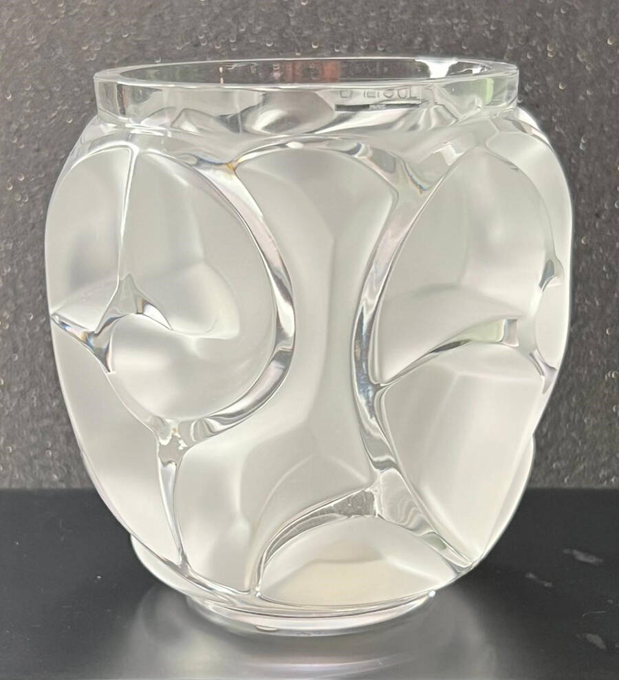 Tourbillons 5" Flower Vase by Lalique-1