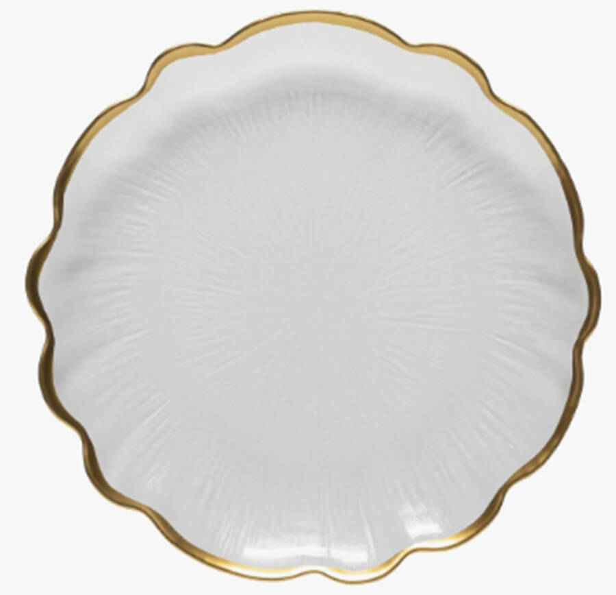Francesca 8" Salad Plate by Costa Nova Crystal-1