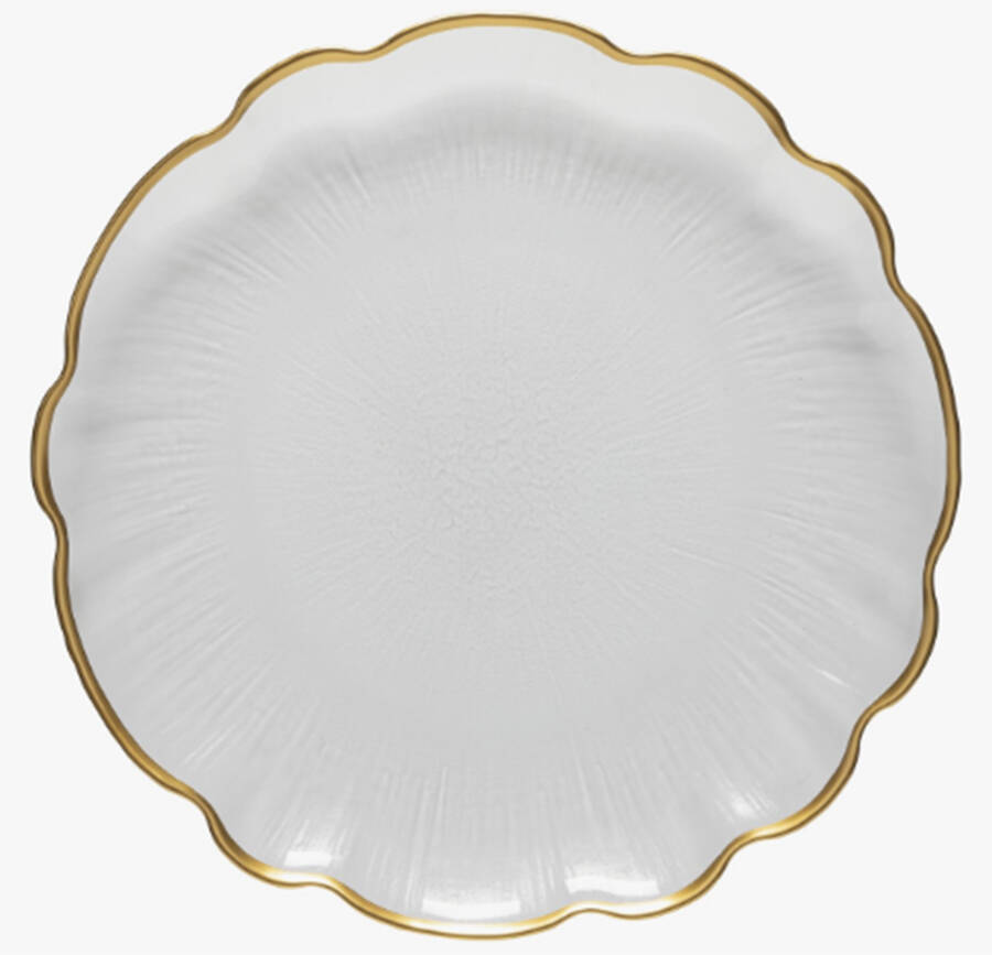 Francesca Dinner Plate by Costa Nova Crystal-1
