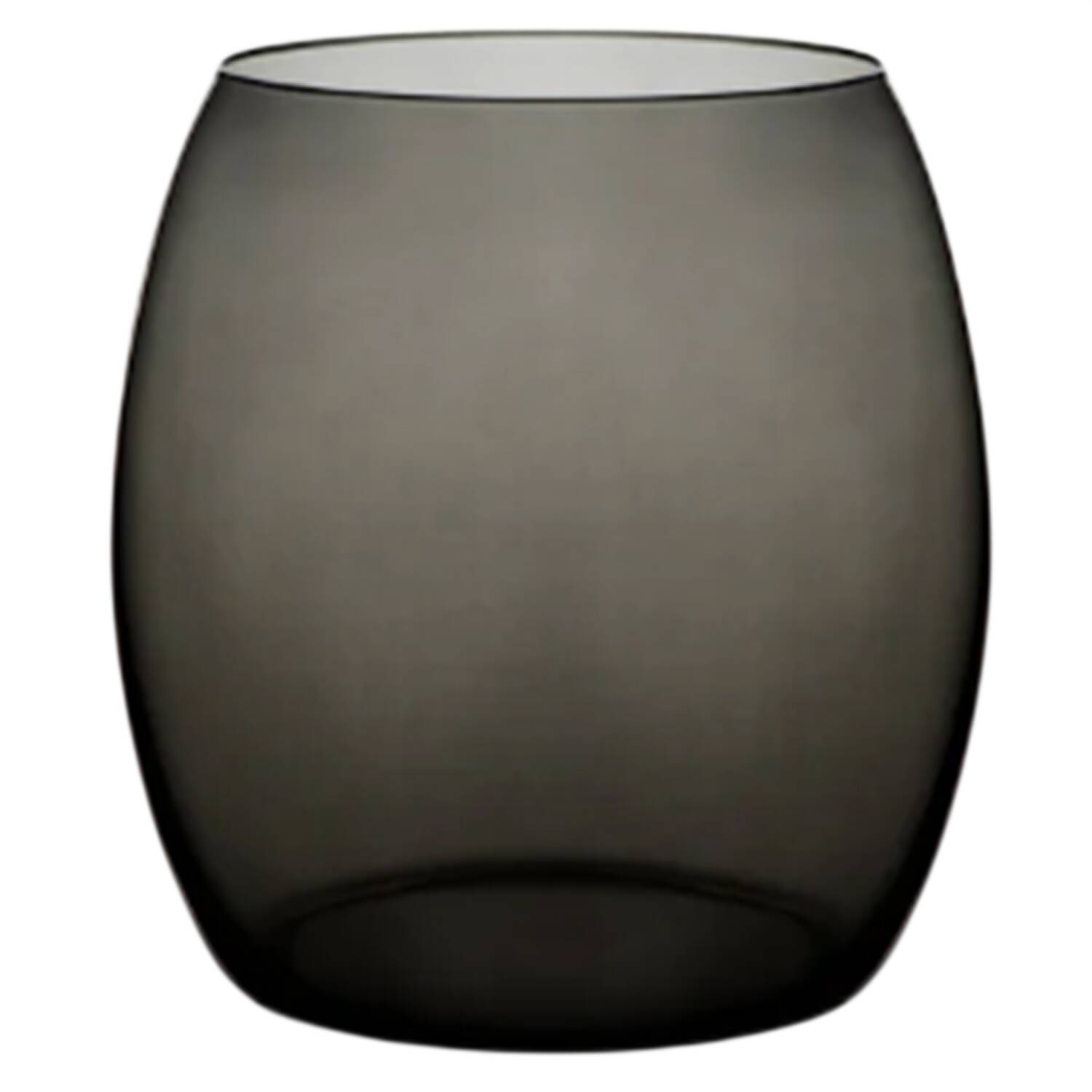 Les Nuages Gray Ombre 16 Oz Flat Tumbler by Caskata Crystal-1