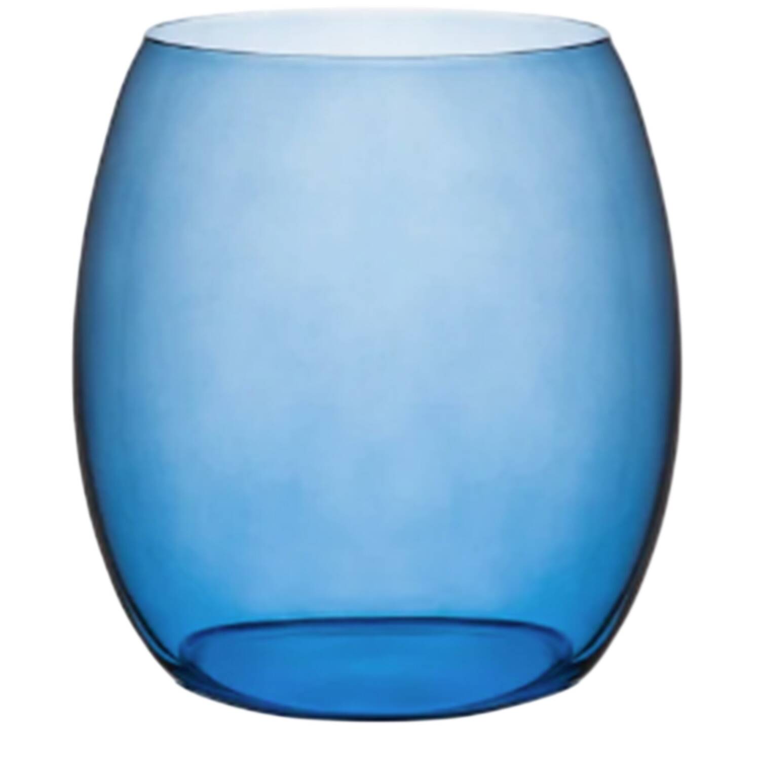 Les Nuages Blue Ombre 16 Oz Flat Tumbler by Caskata Crystal-1