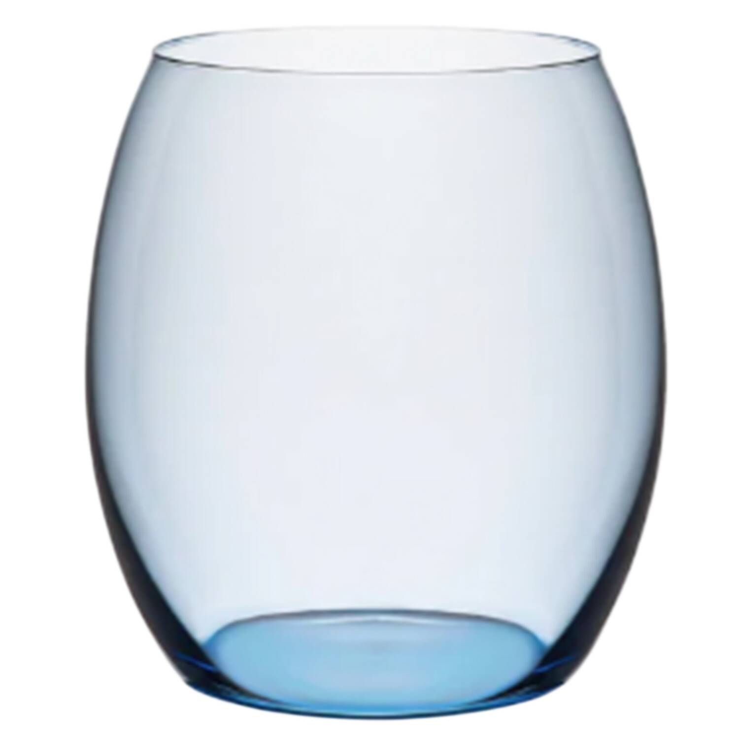 Les Nuages Blue Ombre 16 Oz Flat Tumbler by Caskata Crystal-1