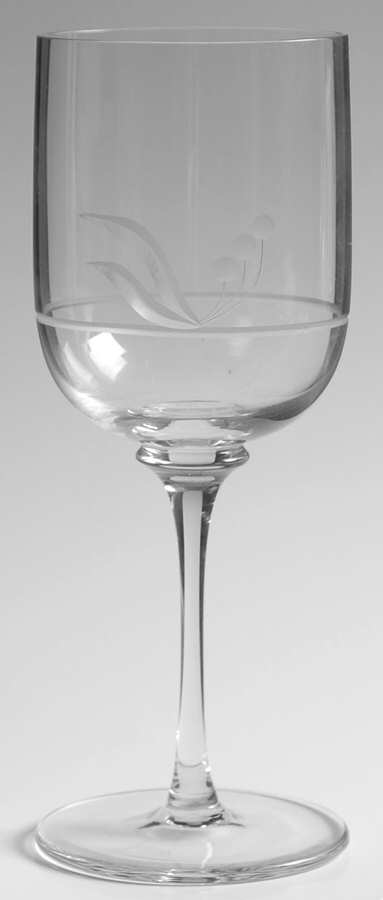Bistro Clear (Flower and Band) Water Goblet by Dansk-1
