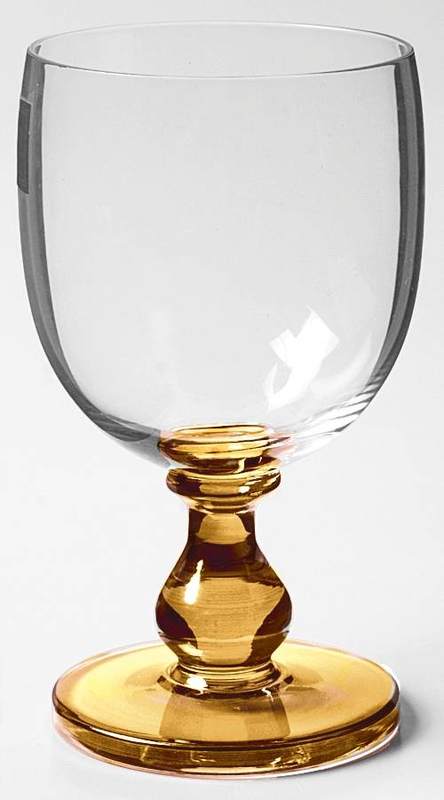 Hanna Amber Water Goblet by Dansk-1