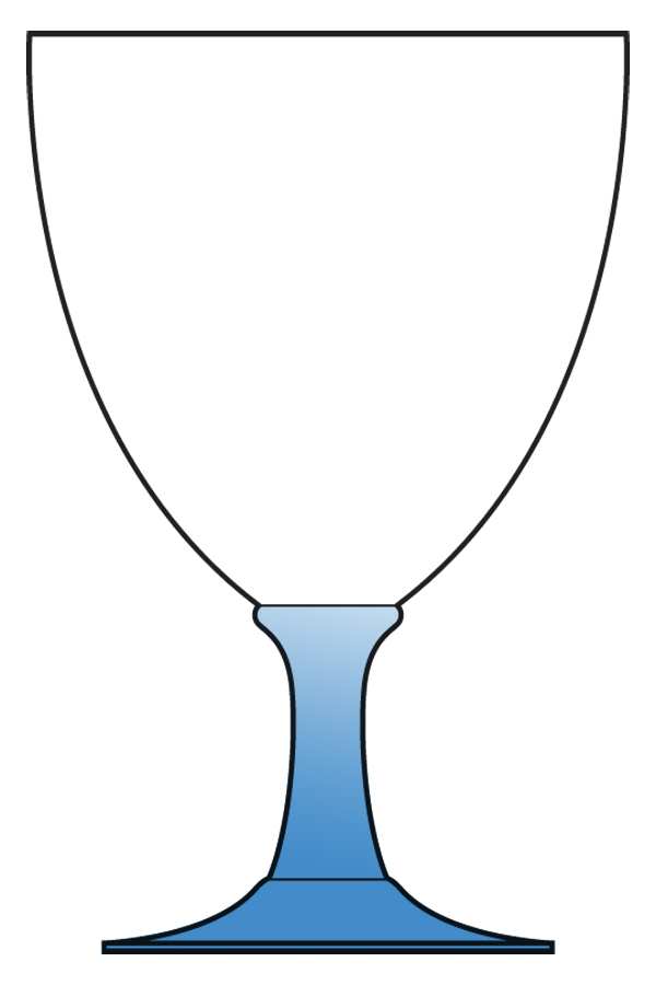 Chalice Blue Water Goblet by Dartington-1