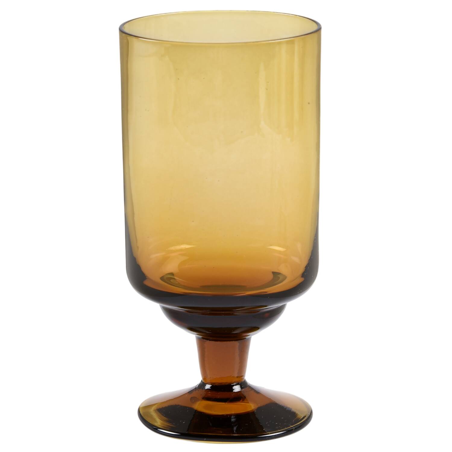 Carousel Spice Brown Water Goblet by Denby-1