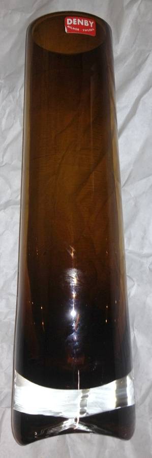 Mirage Brown Bud Vase by Denby-1