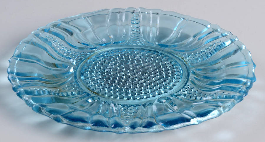 Tulip Blue Bread & Butter Plate by Dell-1