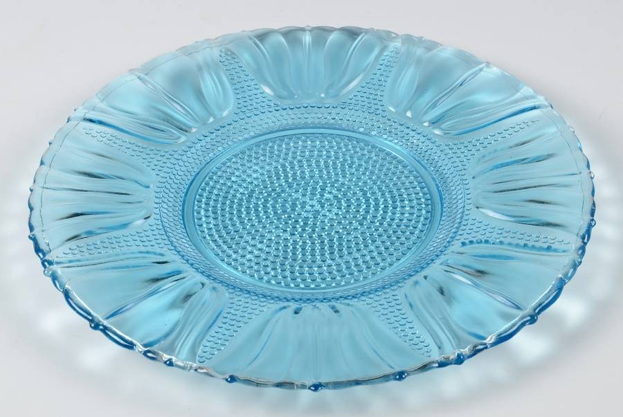 Tulip Blue Dinner Plate by Dell-1