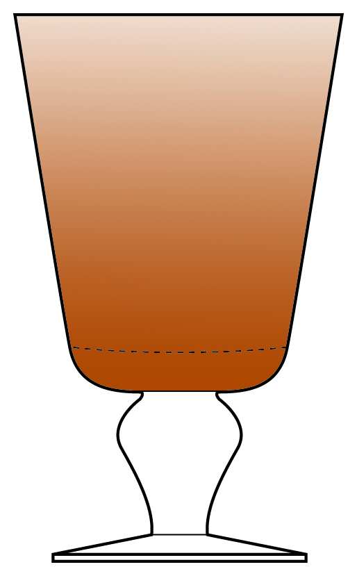 Royal Amber Water Goblet by Doyen-1