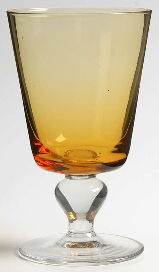 Royal Amber Water Goblet by Doyen-1