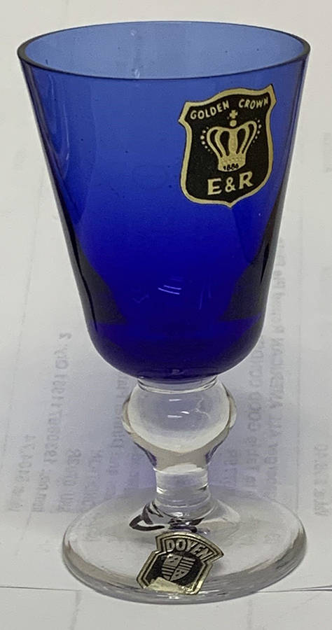 Royal Cobalt Blue Cordial Glass by Doyen-1