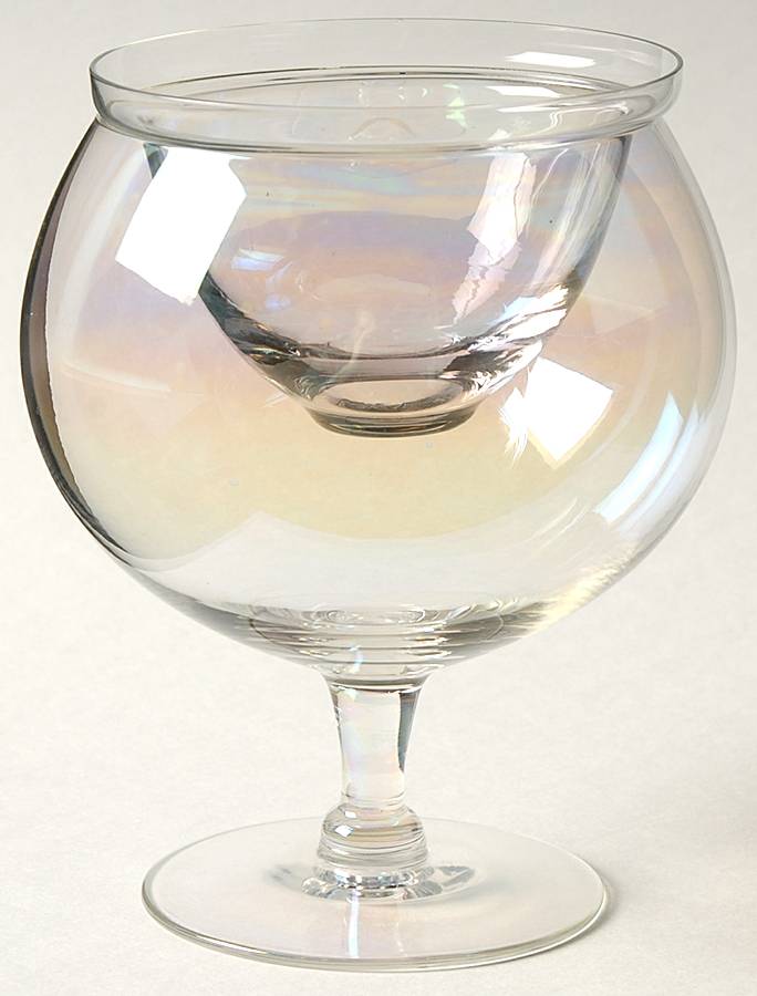 Bubble Clear (Iridescent) Seafood Cocktail & Liner by Dorothy Thorpe-1