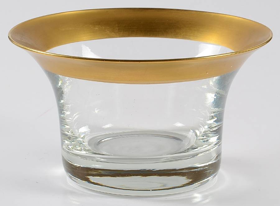 Golden Band Condiment Bowl 5" by Dorothy Thorpe-1