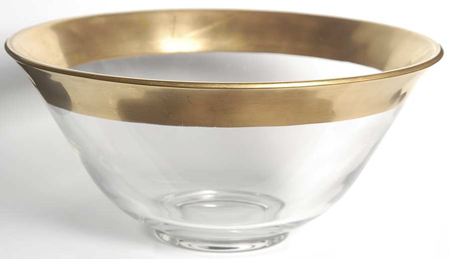 Golden Band 10" Salad Bowl by Dorothy Thorpe-1