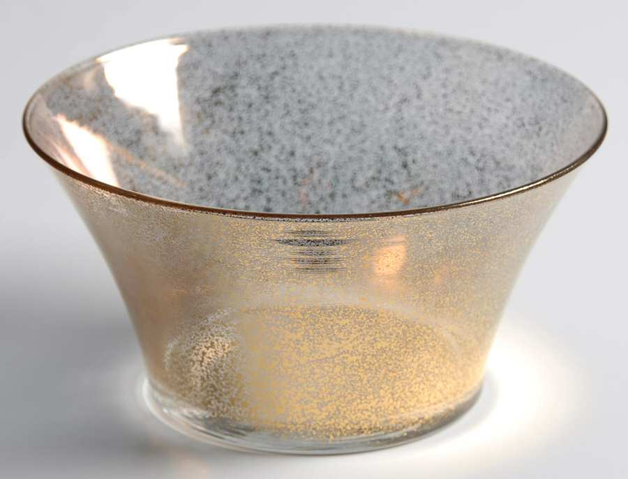 Gold Fleck Small Fruit Dessert Bowl by Dorothy Thorpe-1