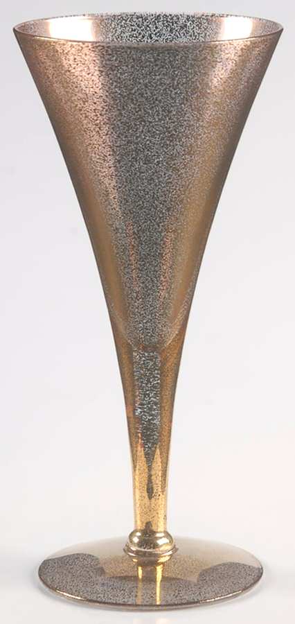 Gold Fleck Wine Glass by Dorothy Thorpe-1
