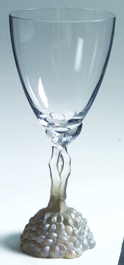Hydrangea Lilac Water Goblet by Dorothy Thorpe-1
