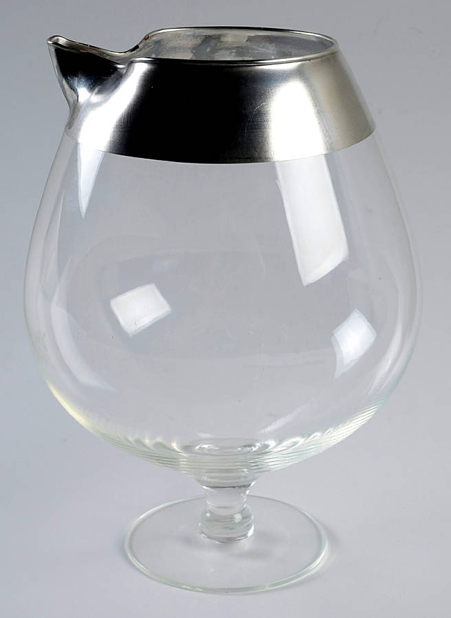 Silver Band Martini Pitcher No Handle by Dorothy Thorpe-1