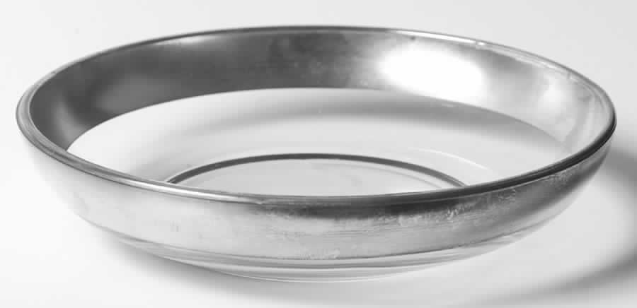 Silver Band Large Dessert Bowl by Dorothy Thorpe-1