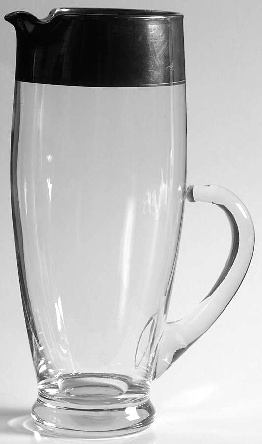 Silver Band 38 Oz Martini Pitcher by Dorothy Thorpe-1