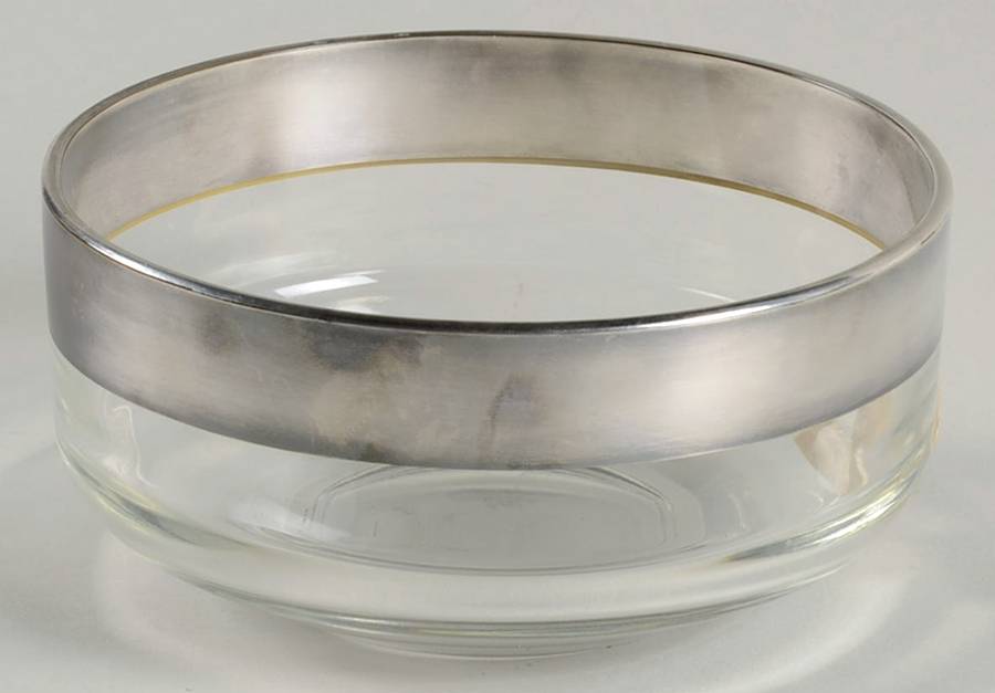 Silver Band 5" Round Bowl by Dorothy Thorpe-1