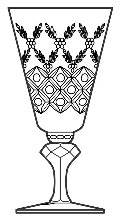 32-1 Water Goblet by Duncan & Miller-1