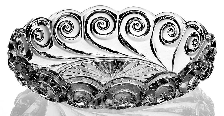 Snail Clear 7" Round Bowl by Duncan & Miller-1