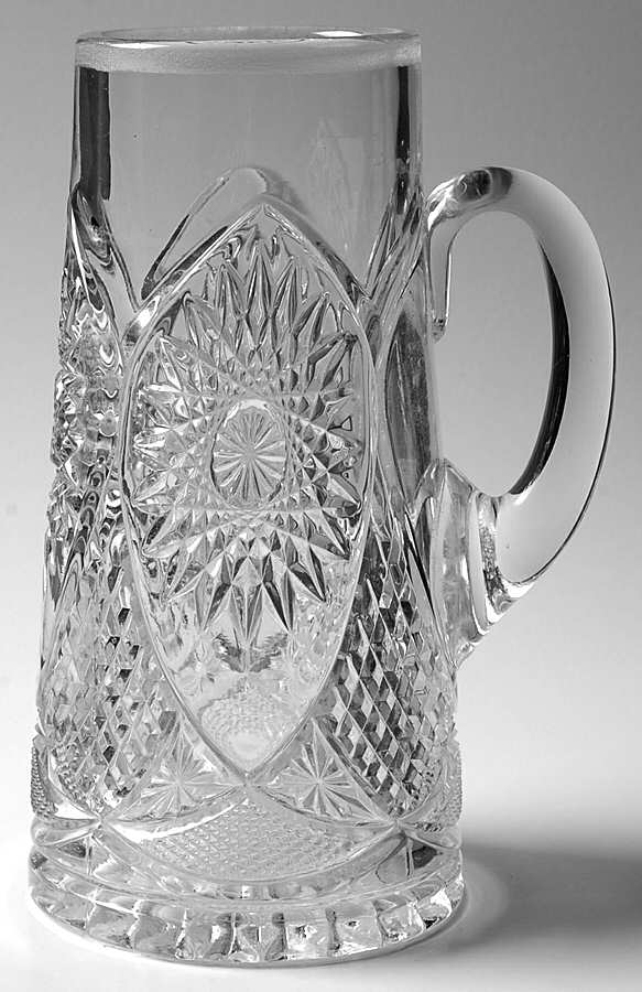40 Clear Pitcher Tankard W/No Metal Collar by Duncan & Miller-1